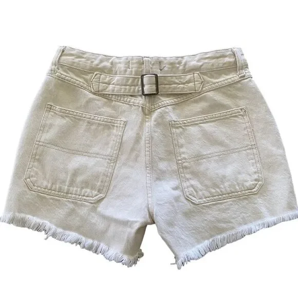 Free People Jesse carpenter short - sz 26 - high waisted - cotton - summer - Picture 2 of 10